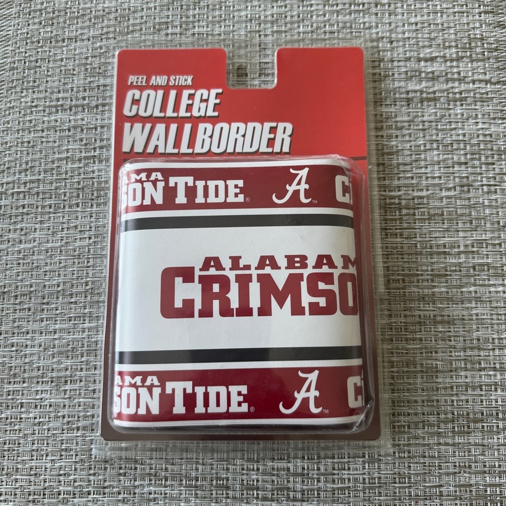 Alabama Crimson Tide Wall Border 5”x 15” NIB